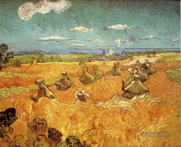 Weizen Stapel mit Reaper Vincent van Gogh Ölgemälde